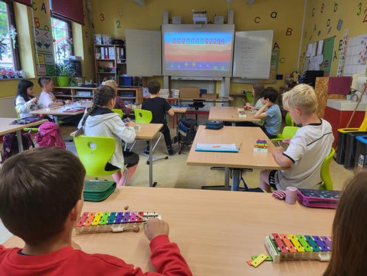 Boomwhackers sind immer im Trend – auch an der RvGS