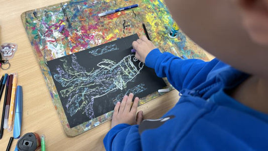 Spaß und Kreativität beim Kunstprojekt "Heute bin ich" an der RvGS