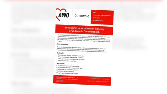 Betreuungskraft im Ganztag gesucht.