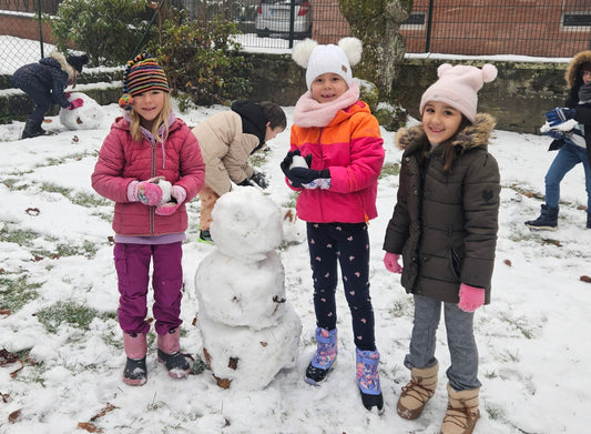 Wer baut den größten Schneemann an der RvGS? – Winterspaß auf dem Schulhof