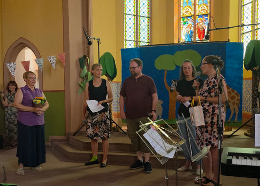 Verabschiedung von Birgit Johe in den Ruhestand gemeinsam mit der Grundschule Rothenberg und der Reinhart-van-Gülpen-Schule Gammelsbach.